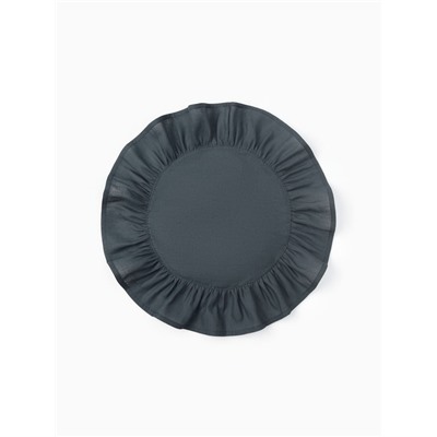 Набор салфеток «Этель», 36×36 см - 2 шт., серый, лён 48%, хлопок 52%, 206 г/м²