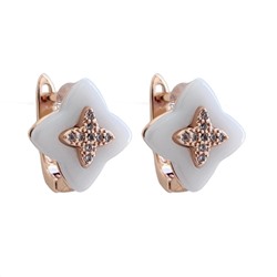 Серьги с керамикой