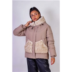 Куртка с капюшоном Меховая отделка арт. 631 НАТАЛИ, 1071298