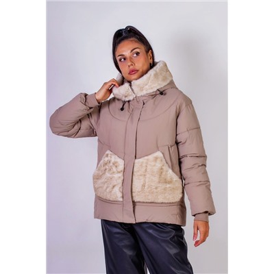 Куртка с капюшоном Меховая отделка арт. 631 НАТАЛИ, 1071298