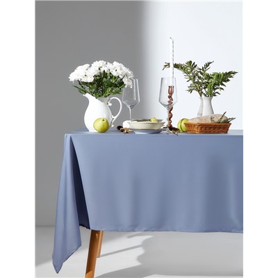 Скатерть «Этель» Agate, 150×110 см, серо-голубая
