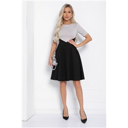 Платье Эрин (черно-серое) П12296-10