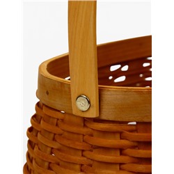 Корзина плетёная для хранения Wif, с ручкой, лоза, коричневая, набор 3 шт.