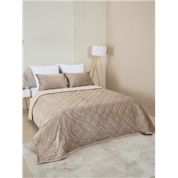 Набор покрывало и чехлы на подушку - Кристалл, цвет бежевый