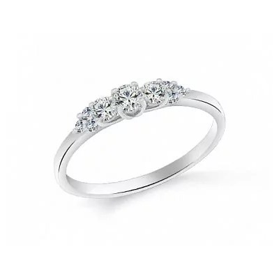 Кольцо из серебра куб.циркон., В10-0207