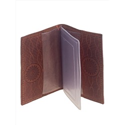 Обложка для автодокументов из искусственной кожи, цвет рыжий