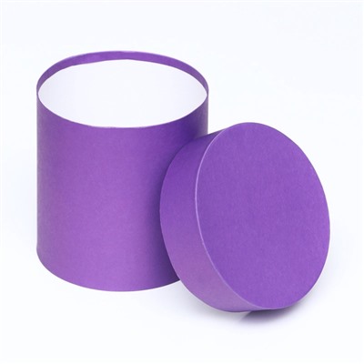 Набор круглых подарочных коробок 5 в 1 «Лаванда» 20×20×20 - 11×11×11 см