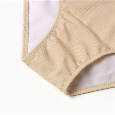 Купальник раздельный бельевой на завязках женский, цвет кремовый, размер 54