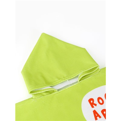 Полотенце - пончо детское махровое LoveLife «Дино» 60×120 см, зелёное