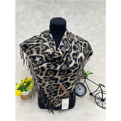 Платок в клетку из кашемира, мультицвет