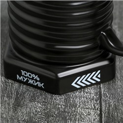 Кружка чайная керамическая «100% мужик», 400 мл