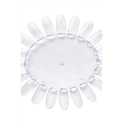 Kristaller Палитра-ромашка для лаков и гель-лаков, прозрачная, 20 цветов KRISTALLER, 1108290