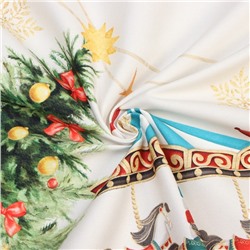 Скатерть новогодняя Этель «Щелкунчик» 150×220 см, с ВГМО, 100% хл, саржа 190 г/м²