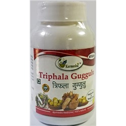 Трифала Гуггул Кармешу (усиленное очищение и омоложение) Triphala Guggulu Karmeshu 80 табл.