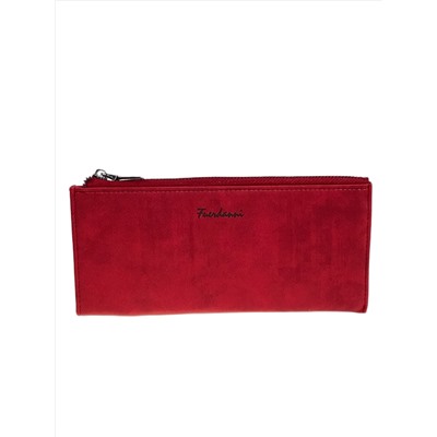 Женское портмоне из искусственной кожи, цвет бордово-красный