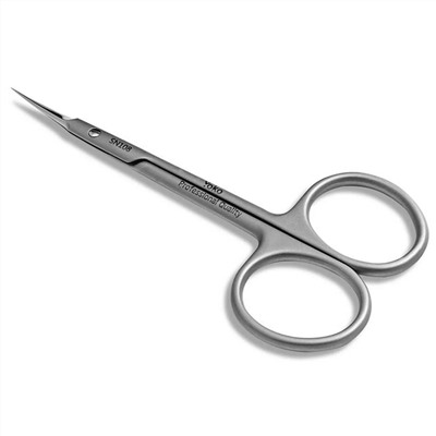 YOKO Ножницы маникюрные для кутикулы изогнутые / Exclusive SN 108, матовые, ручная заточка, 10 см 22586