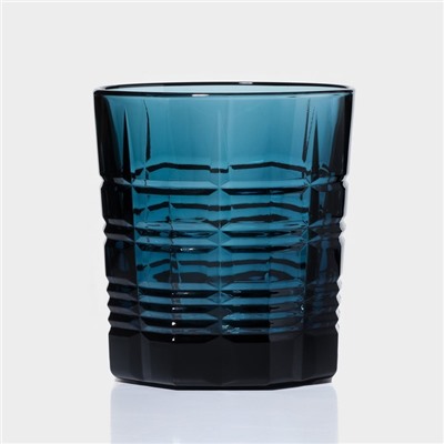 Стакан низкий стеклянный «Даллас», 300 мл, цвет лондон топаз