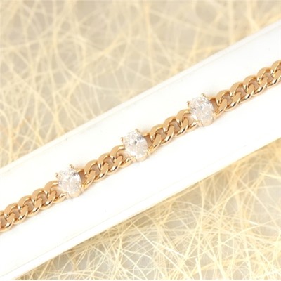 Браслет позолота Н01-14517 длина 17-20 см.