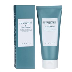 Jigott Пенка для лица очищающая с экстрактами центеллы азиатской и чайного дерева / Cicateatree Foam Cleanser, 180 мл 25834