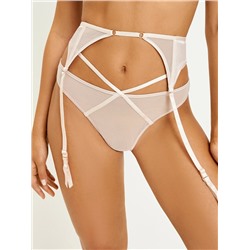 Трусы стринг с поясом для чулок Yoki