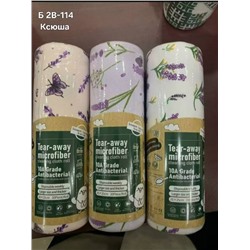Универсальные салфетки для уборки из микрофибры в рулонах.