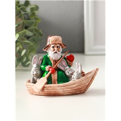 Фигурка гипс «Дед Мазай», 9×11×7 см