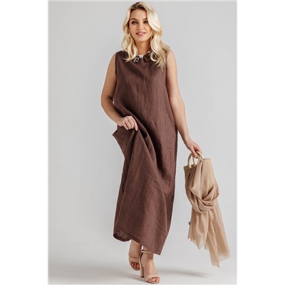 Платье  2137/04/Коричневый