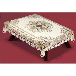 Скатерть арт.  54110/120/3, РОЗЫ, прямоугольная, размеры: 120 см х 160 см, цвет кремово-золотистый
