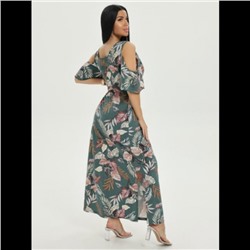 Платье Новелла (Листья зелёный)