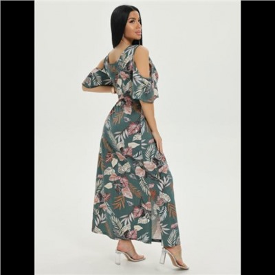 Платье Новелла (Листья зелёный)