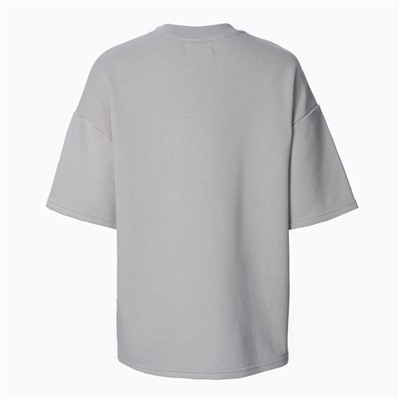 Футболка женская с нашивкой MIST Base, светло-серая, размер 42