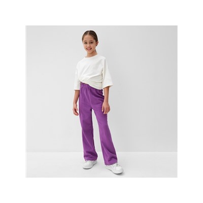 Брюки для девочки MINAKU, лавандовые, рост 158 см
