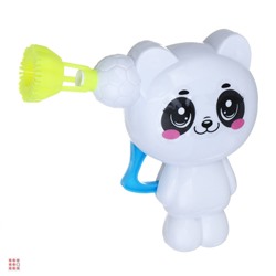 Пистолет для выдувания мыльных пузырей, "Зверята", 40 мл, мыльный р-р, 17х4х15 см, 3 дизайна