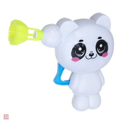 Пистолет для выдувания мыльных пузырей, "Зверята", 40 мл, мыльный р-р, 17х4х15 см, 3 дизайна