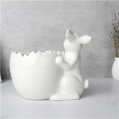 Фигурка кашпо Кролик 18х15 см / YZ21218 /уп 32/