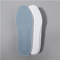 Стельки для обуви, амортизирующие, р-р RU до 38 (р-р Пр-ля до 40), 25 см, пара, серые