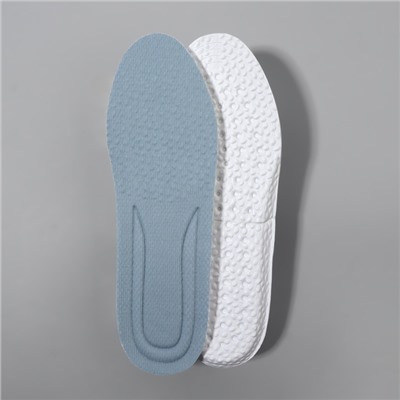 Стельки для обуви, амортизирующие, р-р RU до 38 (р-р Пр-ля до 40), 25 см, пара, серые