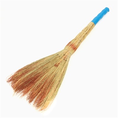 Веник для уборки Шафран «Сорго», 3-х прошивной, шестилучевой, ручная работа, 80-90 см