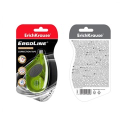 Корректор-лента 5 мм х 8 м ErgoLineR с резиновой вставкой, в блистере 53199 ErichKrause