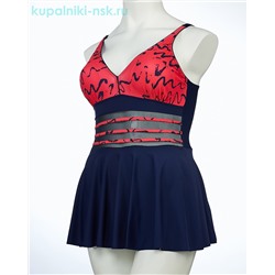 6369 Купальник сплошной платье (48-56)