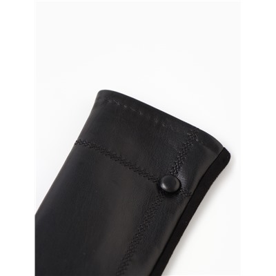 Перчатки женские, безразмерные, с утеплителем, цвет чёрный