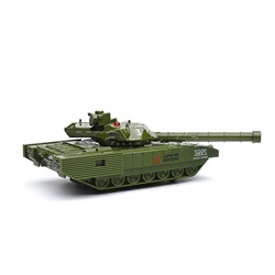Модель металл Армата Танк Т-14 Армия России 12 см, башня, зелен, инерц, в коробке