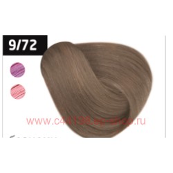 OLLIN SILK TOUCH  9/72 блондин коричнево-фиолетовый 60мл Безаммиачный стойкий краситель для волос