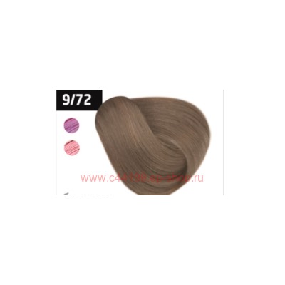 OLLIN SILK TOUCH  9/72 блондин коричнево-фиолетовый 60мл Безаммиачный стойкий краситель для волос
