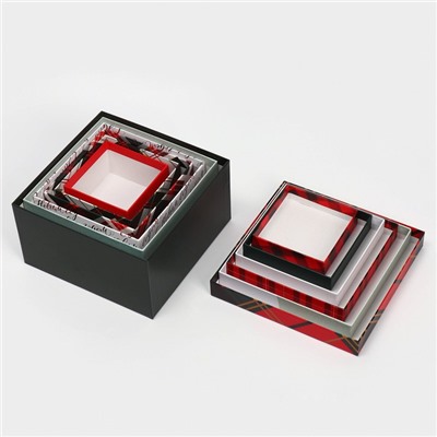 Набор подарочных коробок 6 в 1 «С Новым годом», 10×10×6 - 20×20×11 см