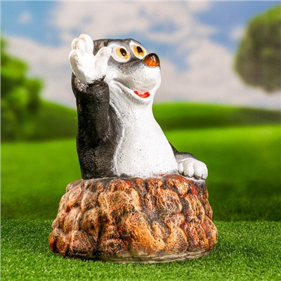 Садовая фигура из гипса «Крот в норке», 30×25×25 см