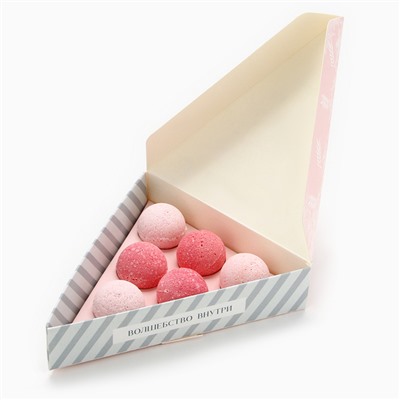 Бомбочки для ванны New Year, 6×20 г, аромат морозная ягода, Чистое счастье