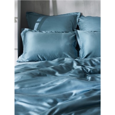 Пододеяльник 1.5-спальный SL Home, 150×220 см, серо-голубой, тенсель