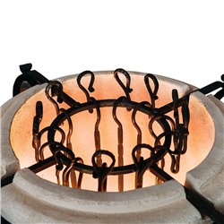 Тандыр «Сармат Аладдин» мини, h=91 см, d=62, 100 кг, 12 шампуров, кочерга, совок, керамика