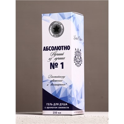 Гель для душа водка «Абсолютно лучший», 250 мл, аромат свежести, Чистое счастье
